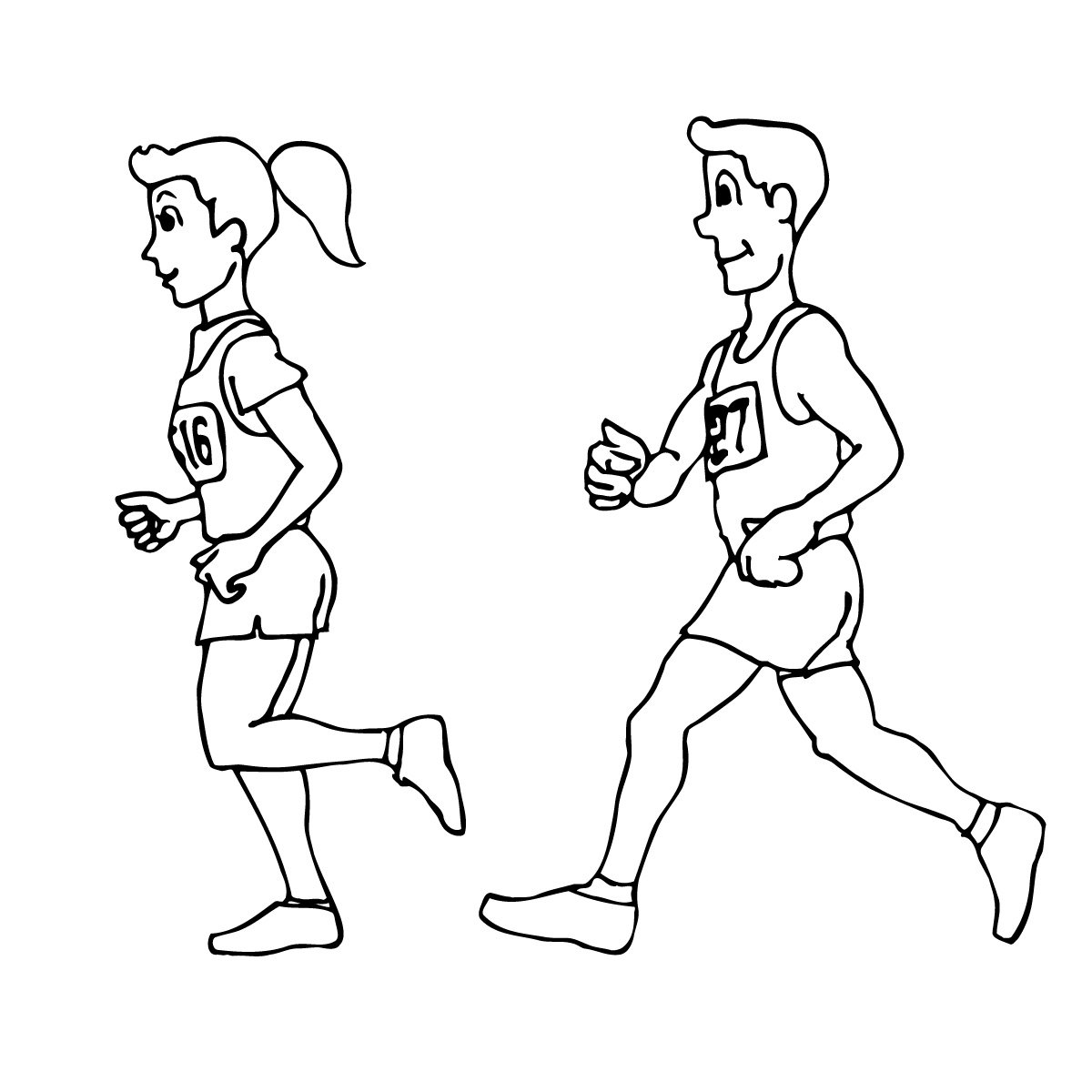 Рисунок на тему бег