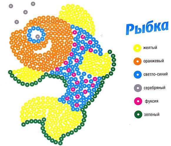 Мозаика из пайеток схемы для детей