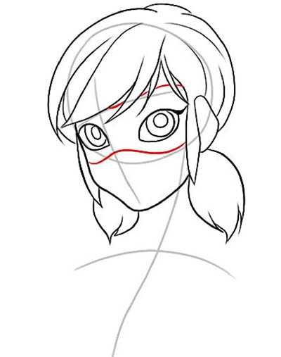 Леди баг рисовка