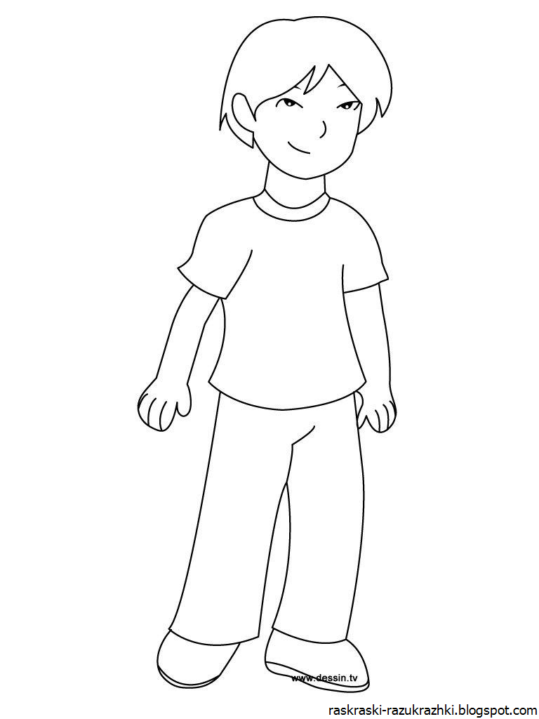 Как нарисовать мальчика карандашом поэтапно для детей