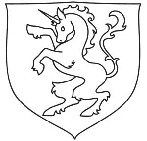 Рыцарский герб раскраска