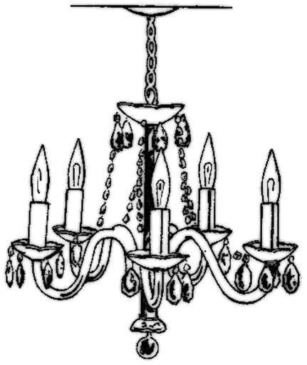 Рисунок люстры легкие
