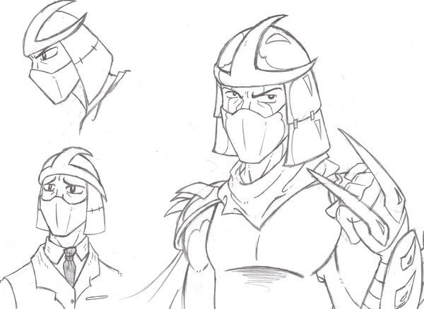 Шредер и карай раскраска