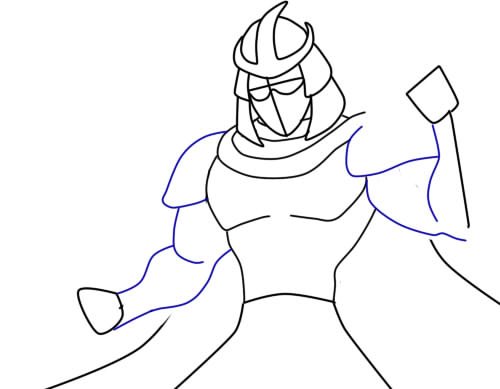 Шреддер Черепашки ниндзя поэтапно