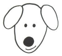 Рисунок собачки для срисовки