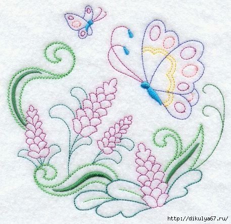 Вышивка стебельчатым швом схемы
