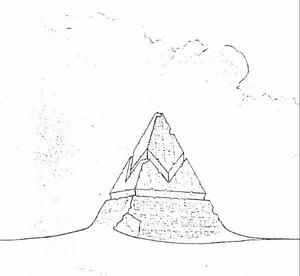 Пирамида Хеопса рисунок