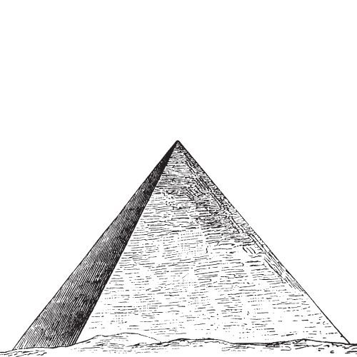 Пирамида карандашом