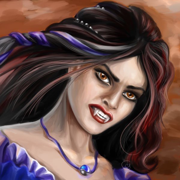 Вампир карандашом для срисовки