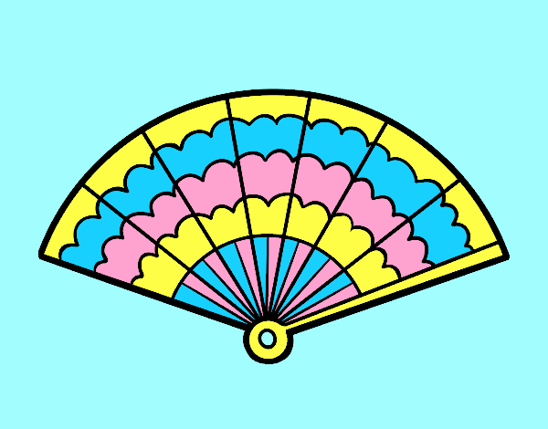 Раскрашенный веер