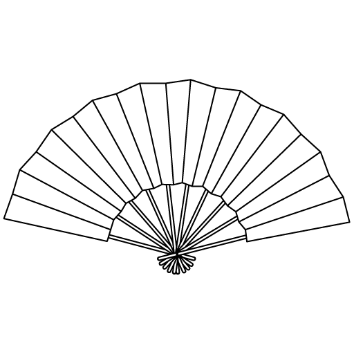 Веер шаблон