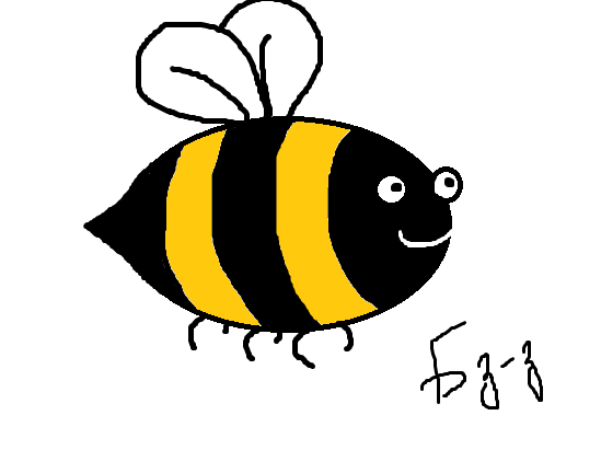 Лёгкие рисунки шмеля