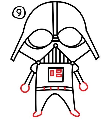 Дарт Вейдер карандашом