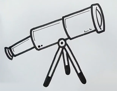 Телескоп срисовать