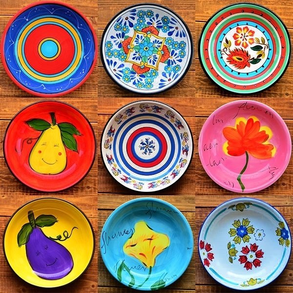 Гжель роспись тарелки