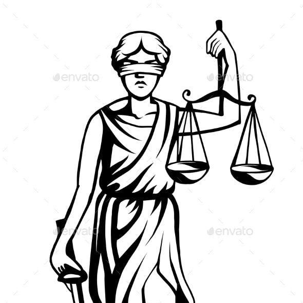 Фемида для раскрашивания