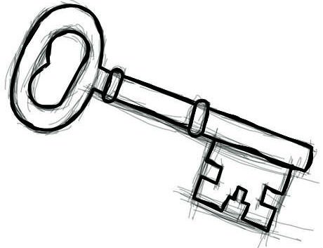 Ключ карандашом