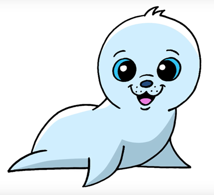 Нерпа рисунок