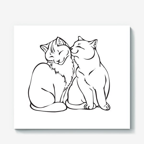 Котики пара контур