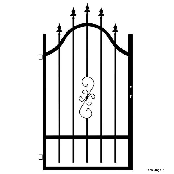 Рисунок из профильной трубы на калитку