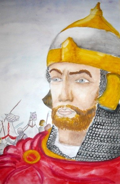 Портрет Александра Невского для детей