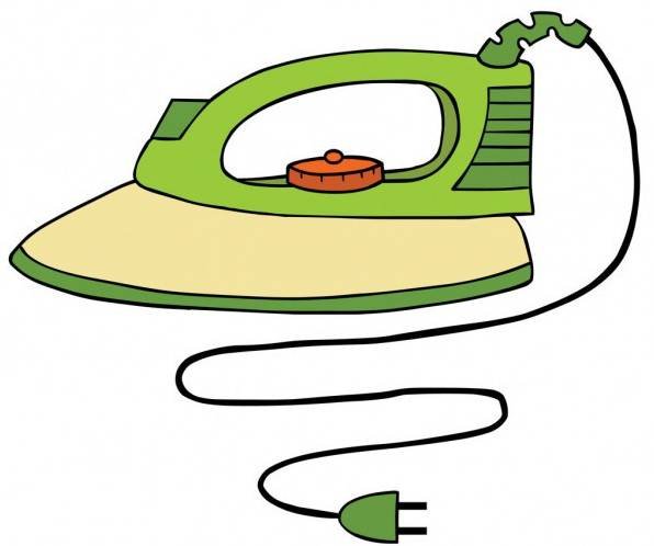 Утюг раскраска для детей