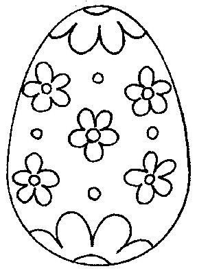 Пасхальное яйцо раскраска
