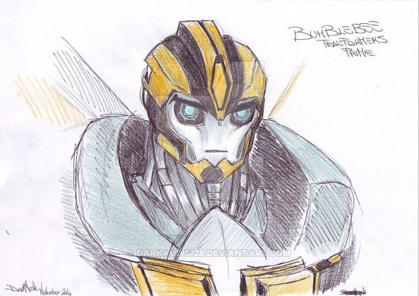 Трансформеры Прайм рисунок Бамблби