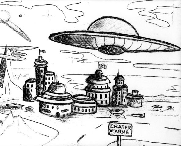 Рисунок на тему НЛО