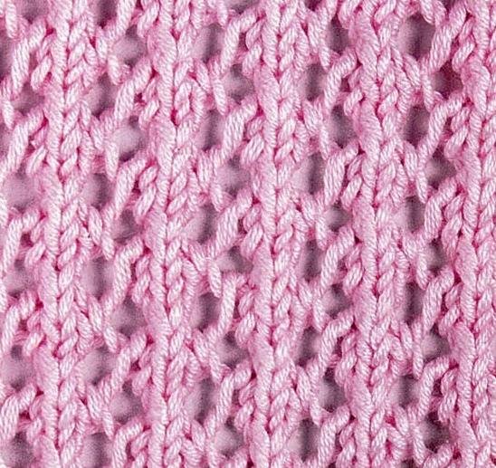 Узоры спицами из толстой пряжи со схемами простые