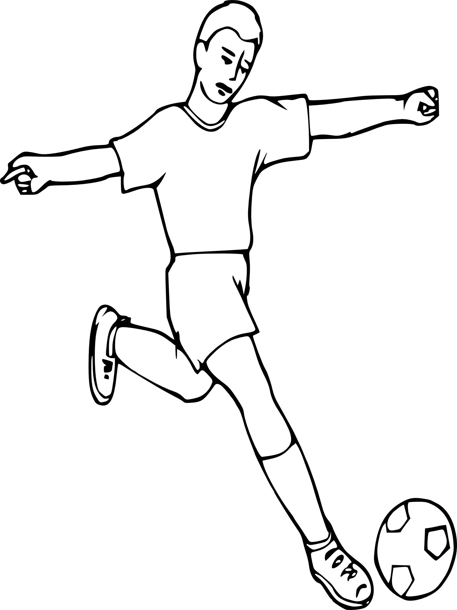 Рисовать футболиста