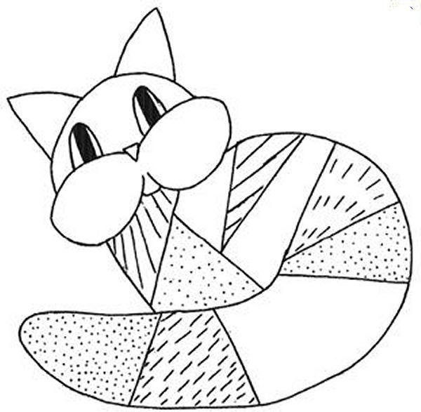 Эскиз лоскутной аппликации