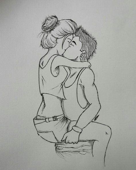 Объятия рисунок