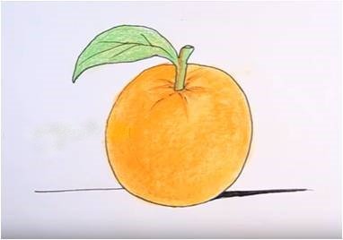 Поэтапный рисунок апельсин