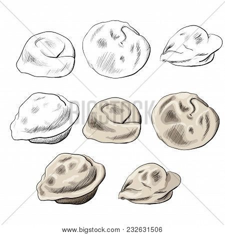 Пельмешки нарисованные