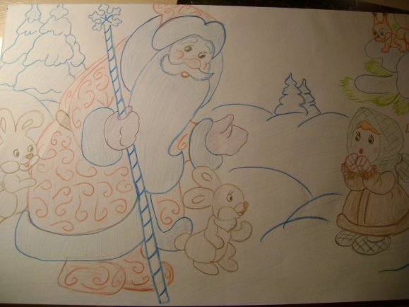 Раскраска Мороз Иванович Ленивица