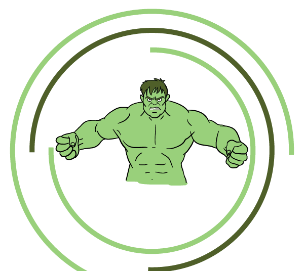 Лицо Халка раскраска