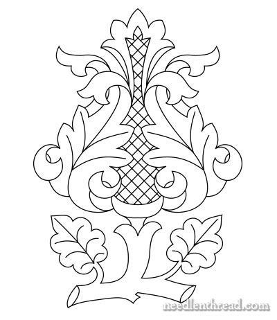 Орнамент в стиле рококо легкий