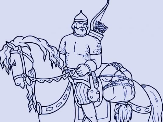 Легкий портрет Ильи Муромца