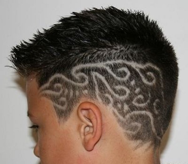 Детские стрижки с полосками