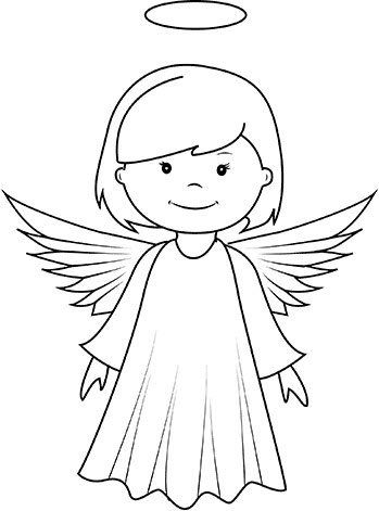 Ангел рисунок для детей
