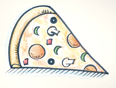 Кусок пиццы