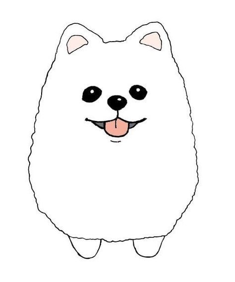 Шпиц раскраска для детей