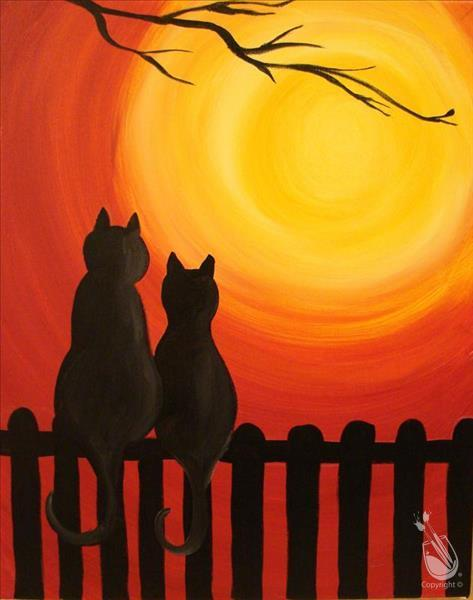 Котик на закате