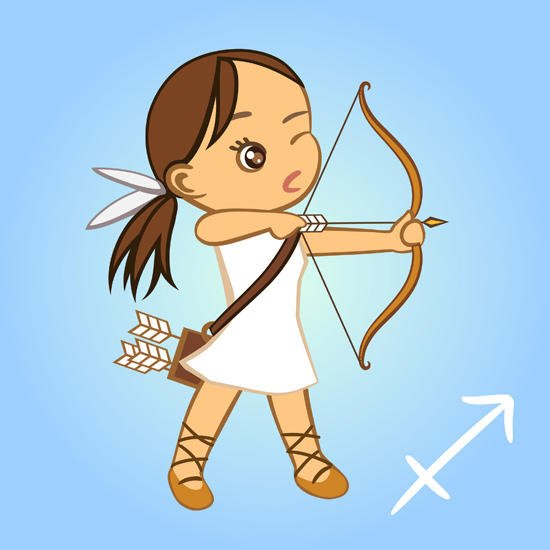 Стрелец знак зодиака рисунок