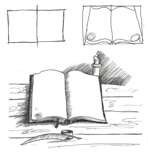 Картинки для срисовки книги