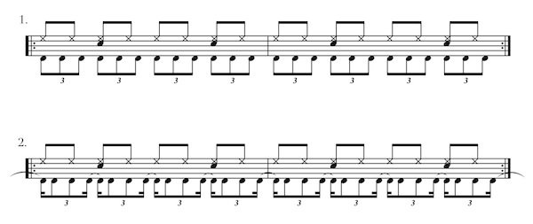 Триоли упражнения для барабанов