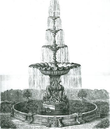 Фонтан простой рисунок (38 фото)