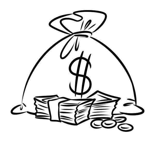 Купюры раскраска