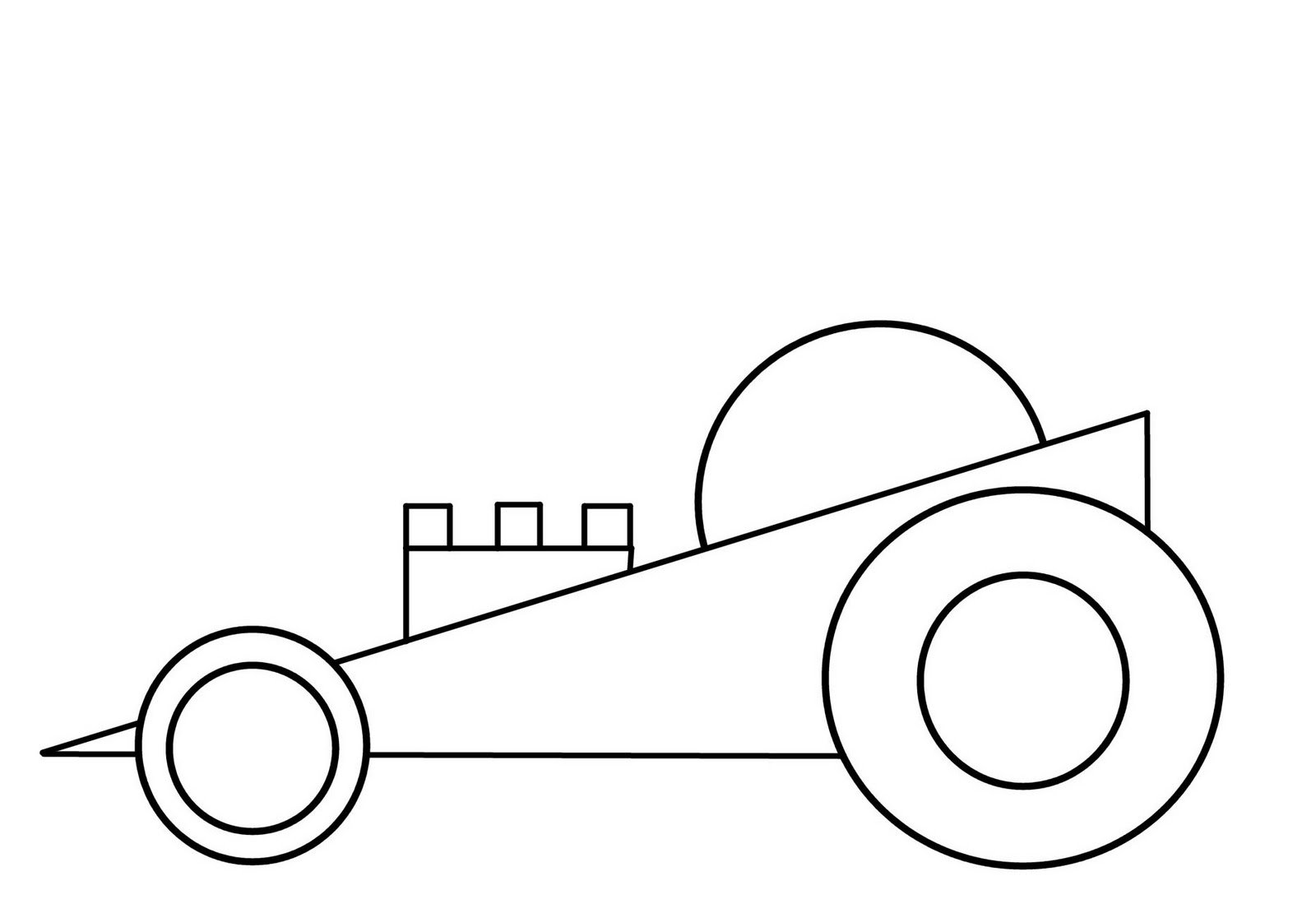 Машинка простая для рисования гоночная